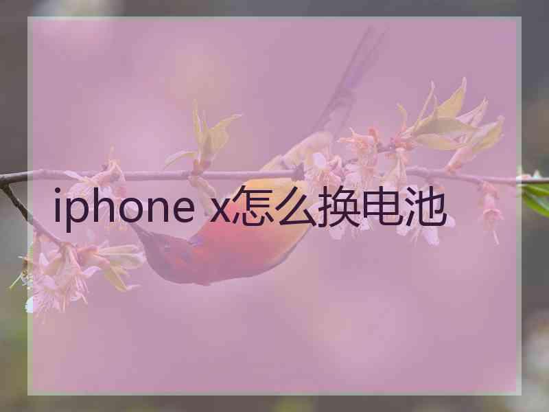 iphone x怎么换电池