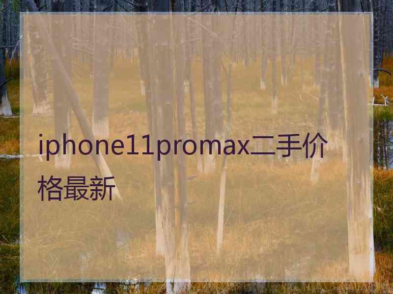 iphone11promax二手价格最新