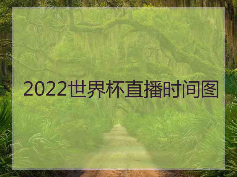 2022世界杯直播时间图