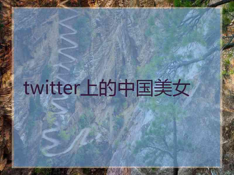 twitter上的中国美女