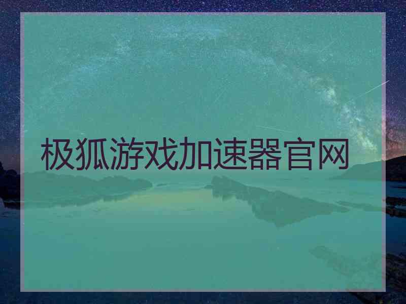 极狐游戏加速器官网