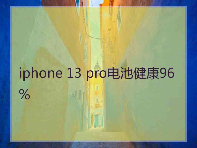 iphone 13 pro电池健康96%