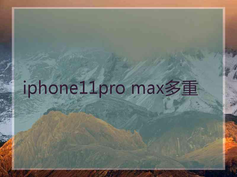 iphone11pro max多重