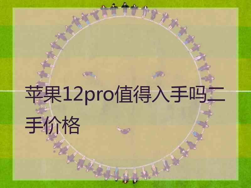 苹果12pro值得入手吗二手价格