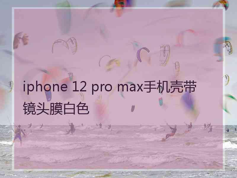 iphone 12 pro max手机壳带镜头膜白色