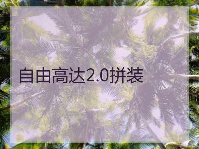 自由高达2.0拼装