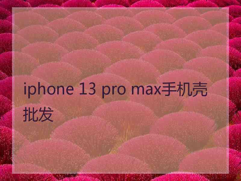 iphone 13 pro max手机壳批发