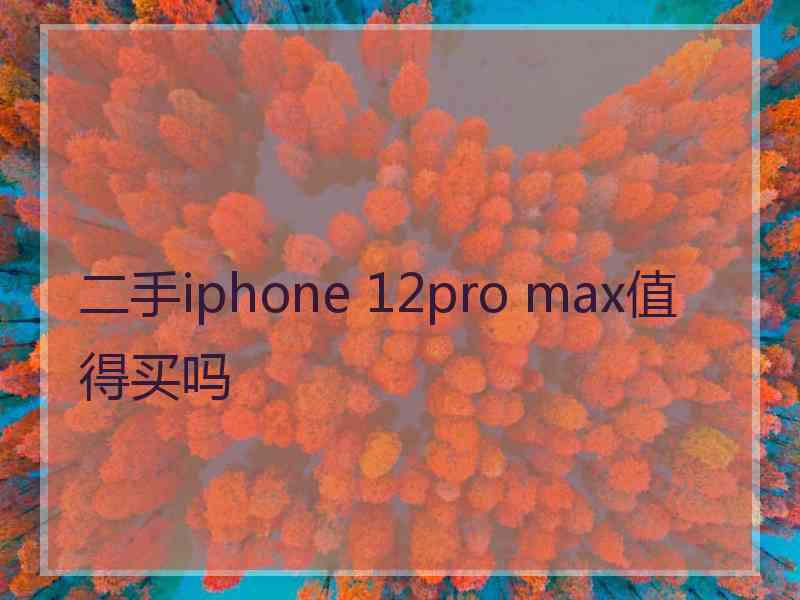 二手iphone 12pro max值得买吗