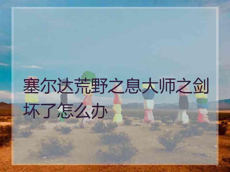 塞尔达荒野之息大师之剑坏了怎么办