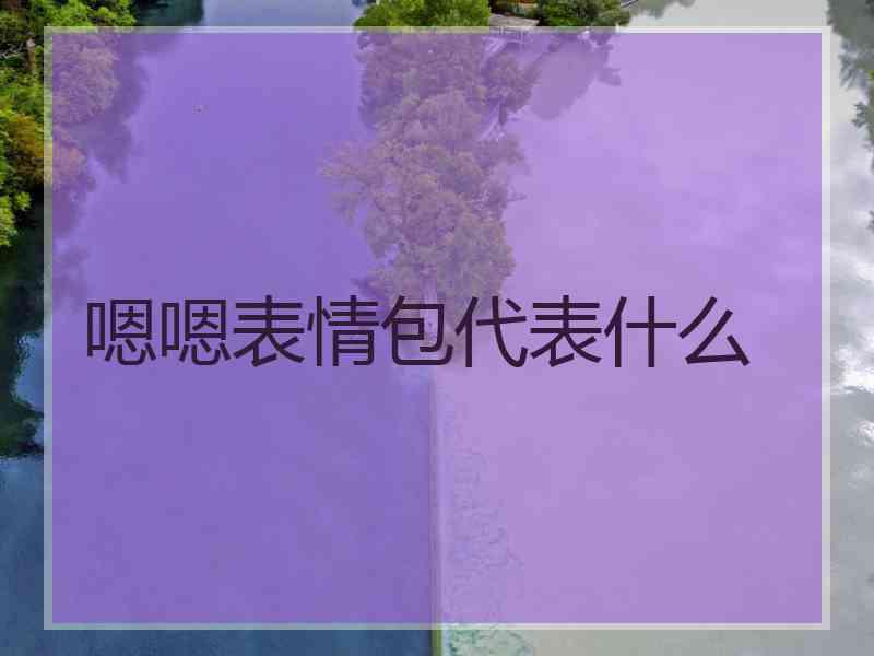 嗯嗯表情包代表什么