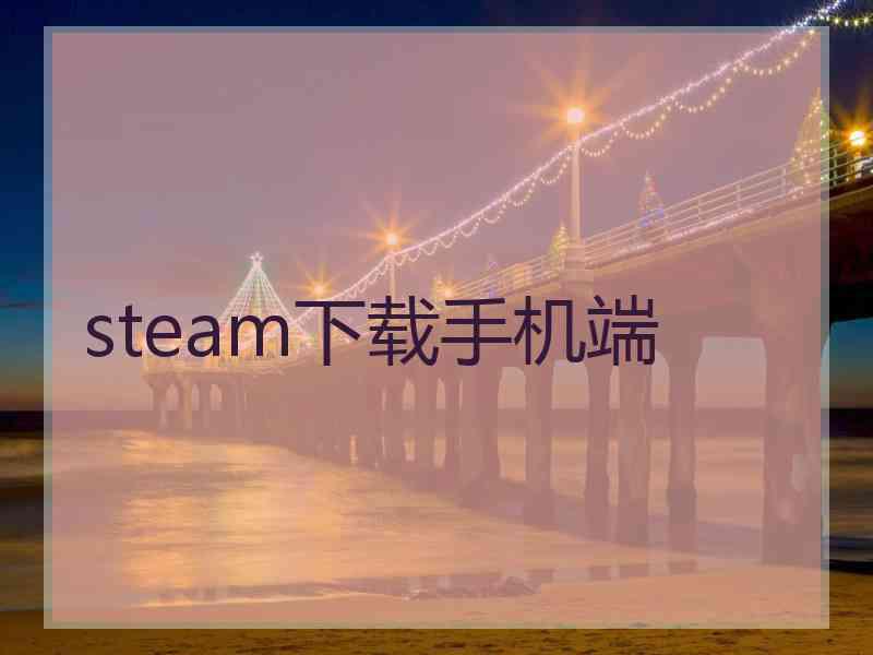 steam下载手机端