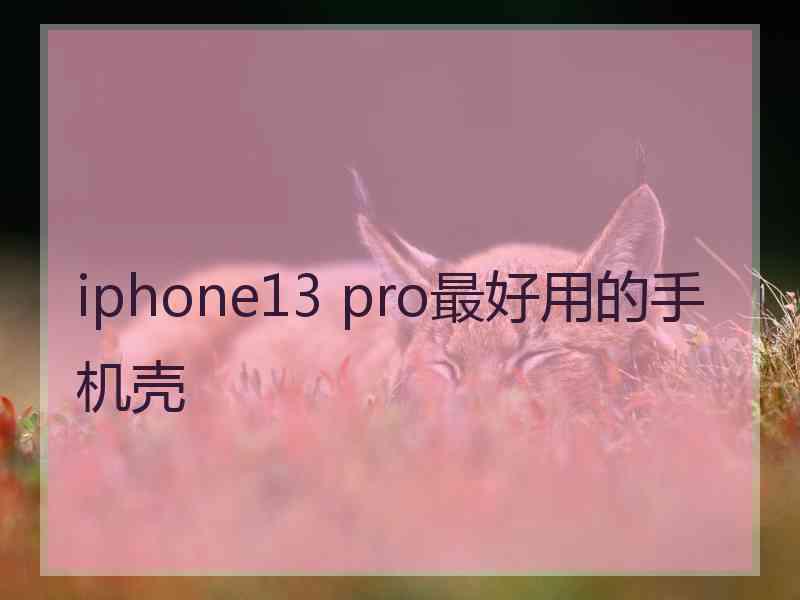 iphone13 pro最好用的手机壳