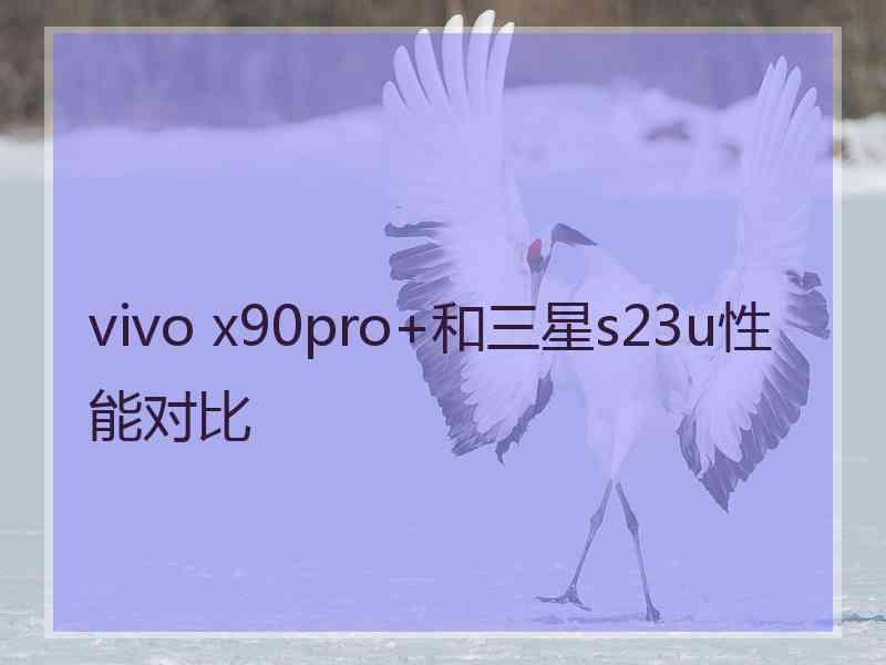 vivo x90pro+和三星s23u性能对比