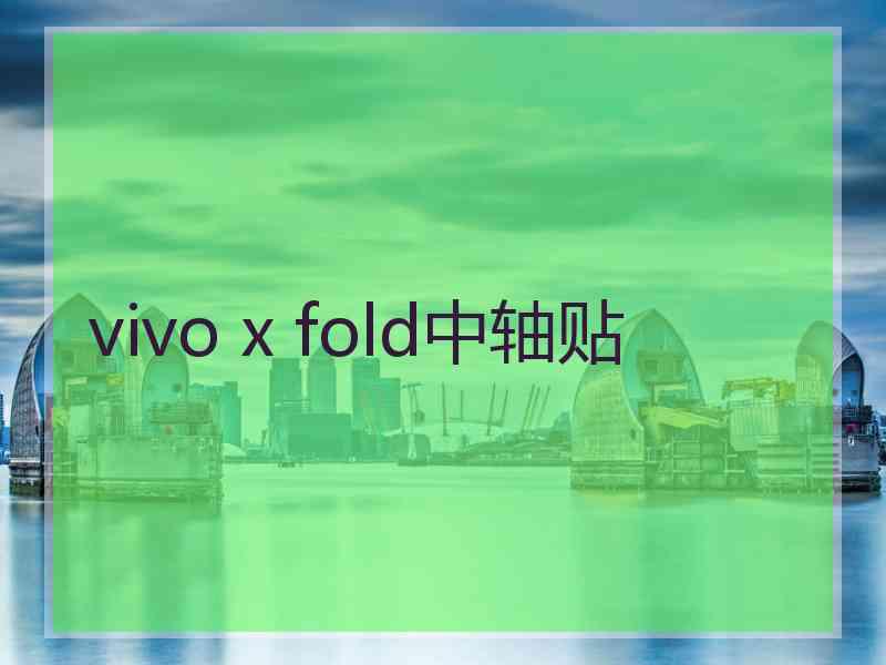 vivo x fold中轴贴