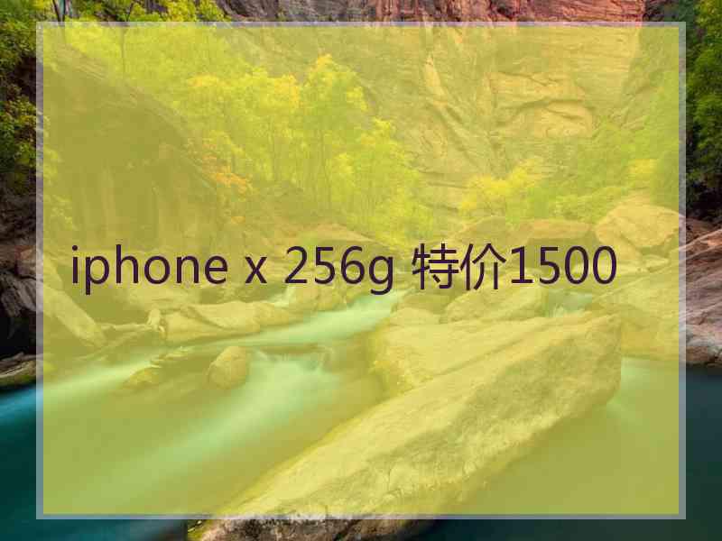 iphone x 256g 特价1500