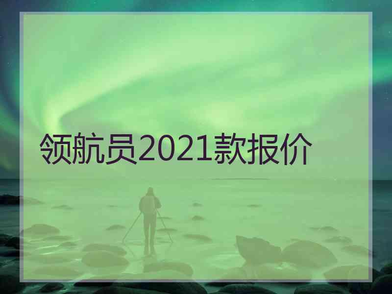 领航员2021款报价