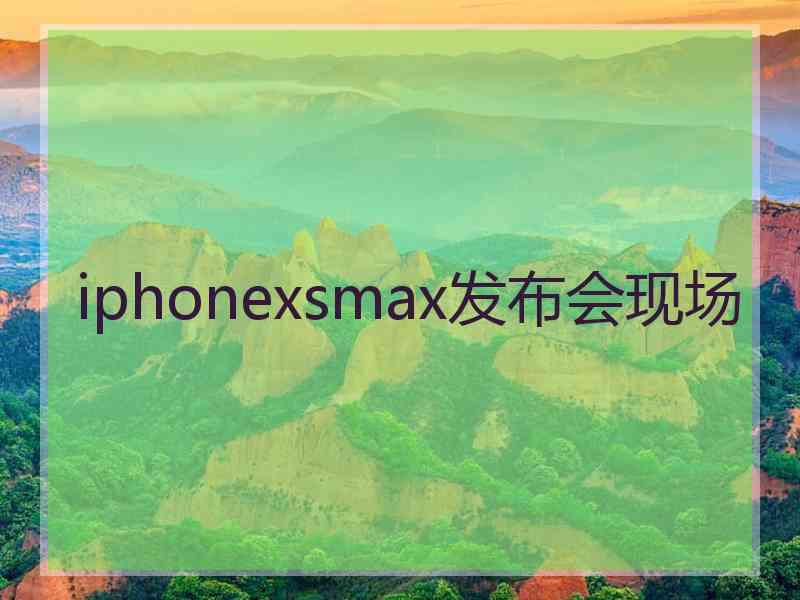 iphonexsmax发布会现场