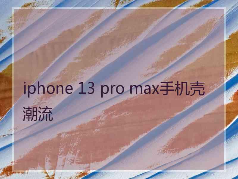 iphone 13 pro max手机壳潮流