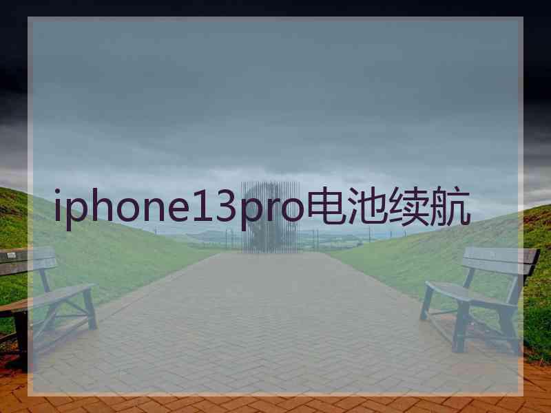 iphone13pro电池续航