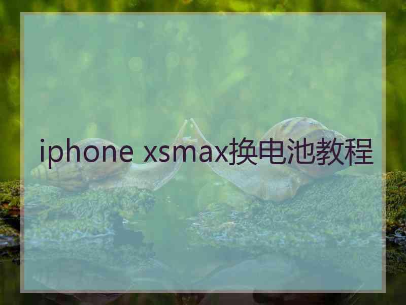 iphone xsmax换电池教程