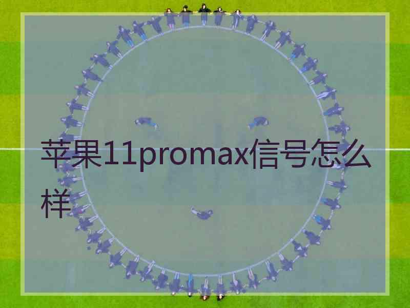 苹果11promax信号怎么样