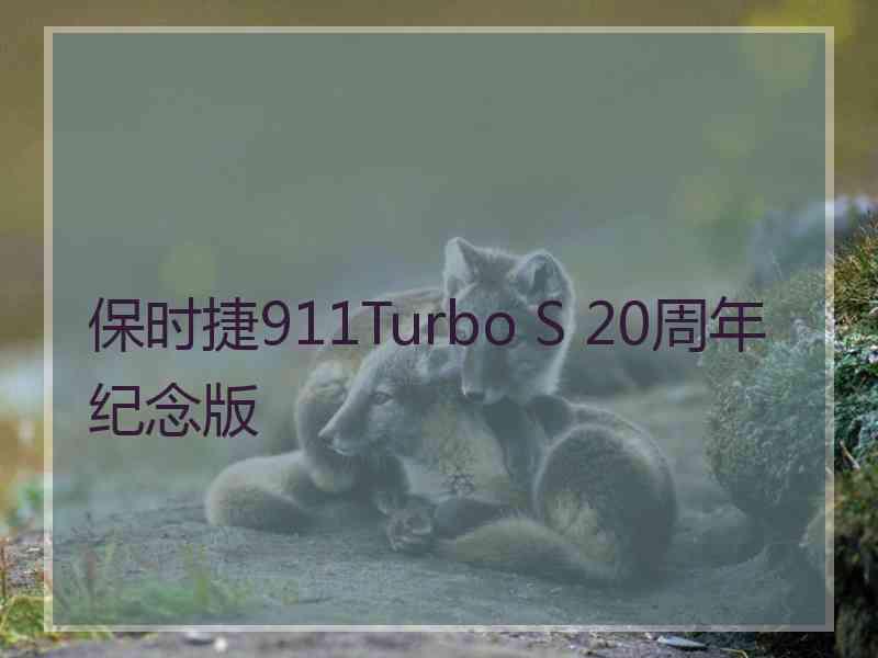 保时捷911Turbo S 20周年纪念版