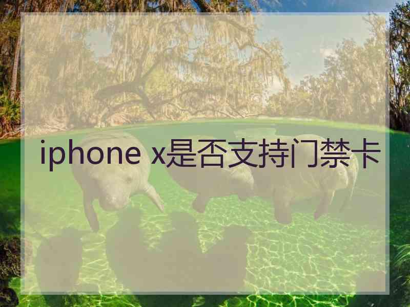 iphone x是否支持门禁卡