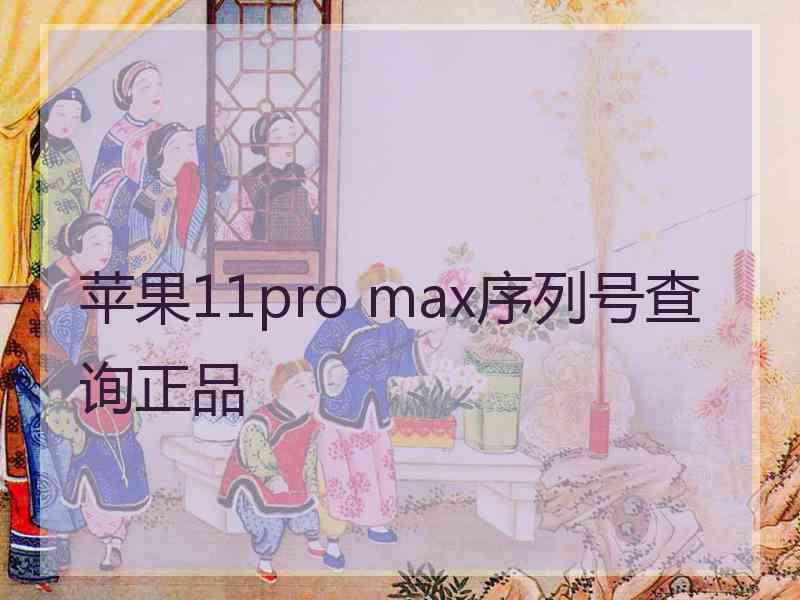 苹果11pro max序列号查询正品