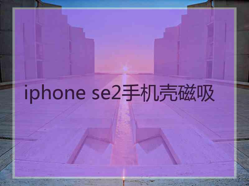 iphone se2手机壳磁吸