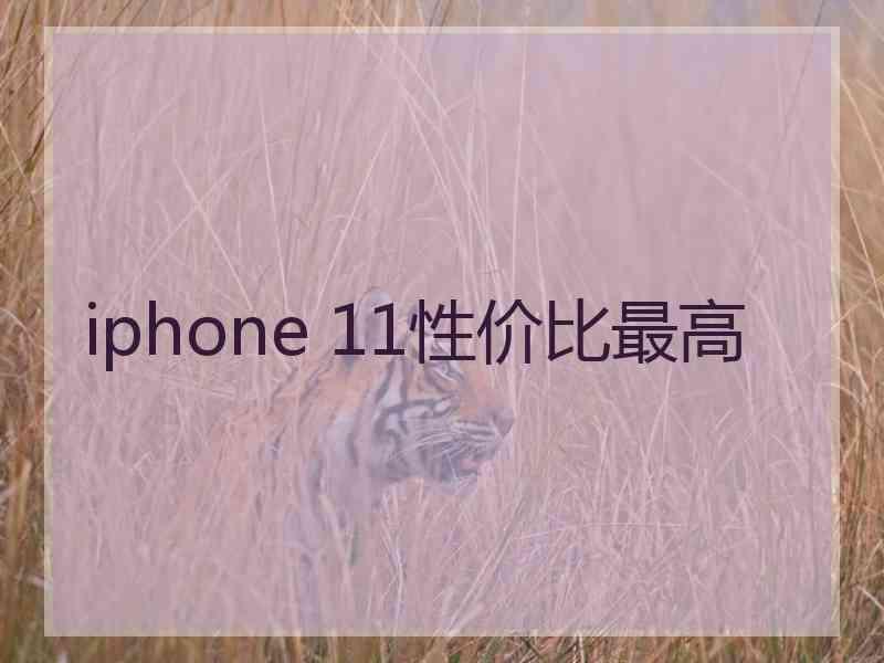 iphone 11性价比最高