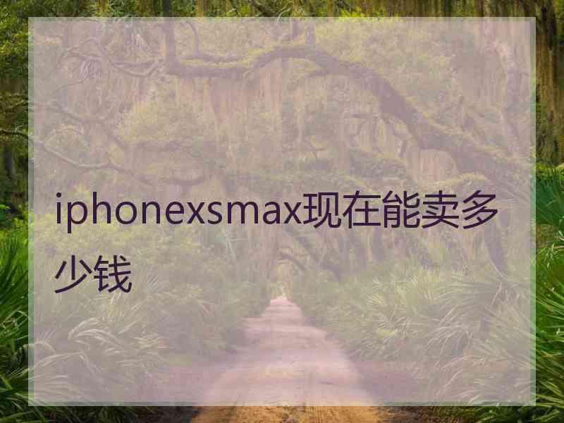 iphonexsmax现在能卖多少钱