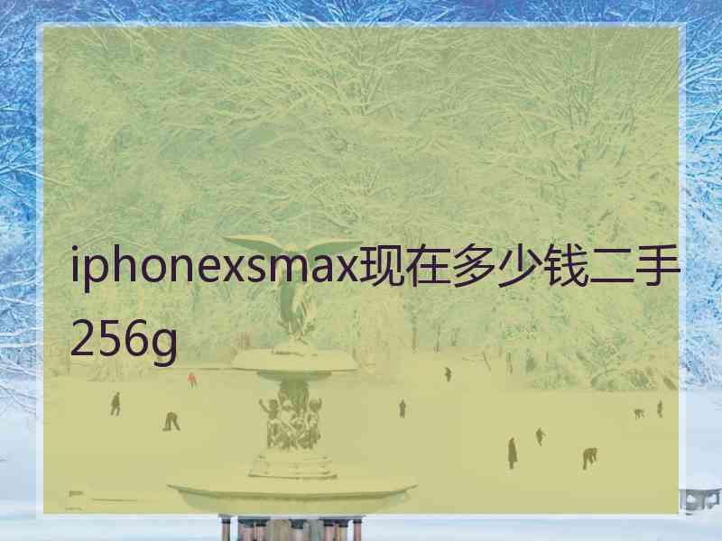 iphonexsmax现在多少钱二手256g