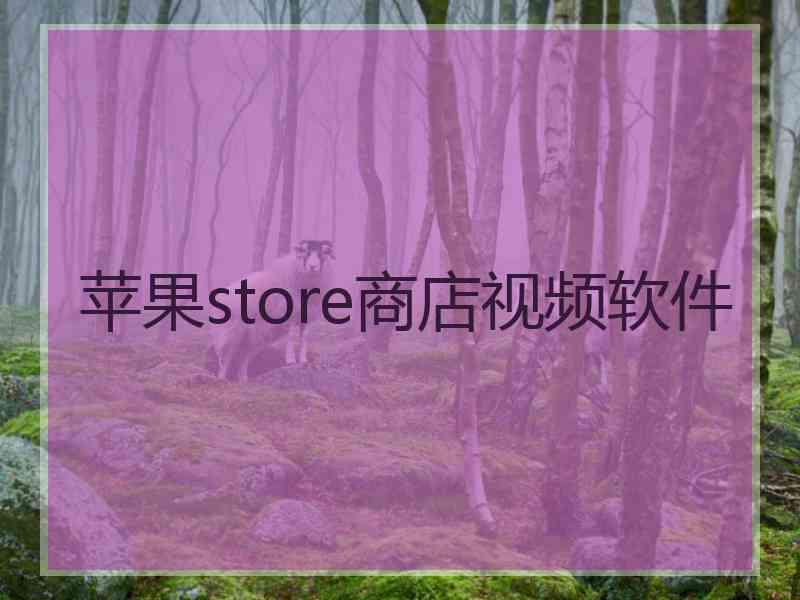 苹果store商店视频软件