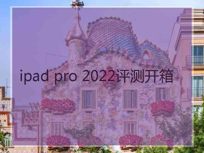 ipad pro 2022评测开箱