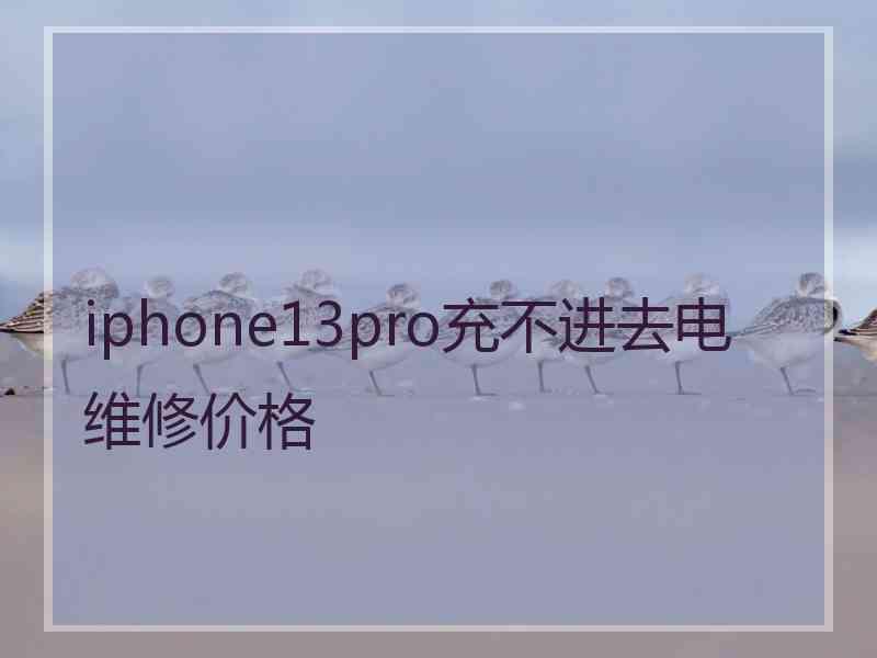 iphone13pro充不进去电维修价格