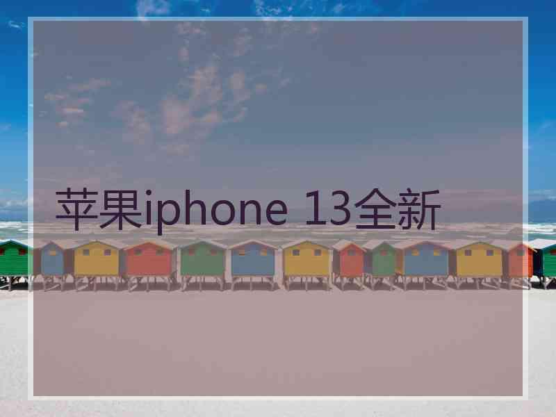 苹果iphone 13全新