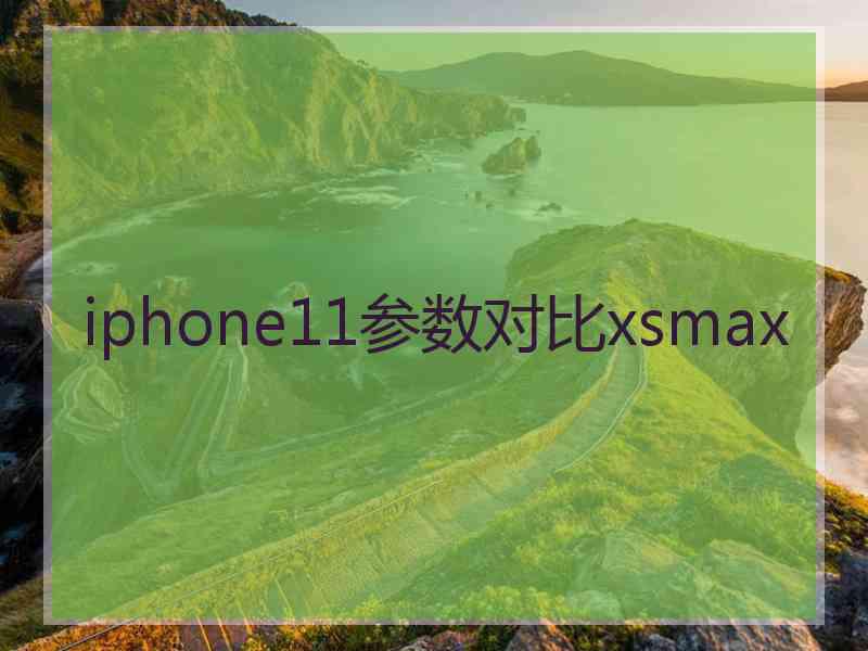 iphone11参数对比xsmax