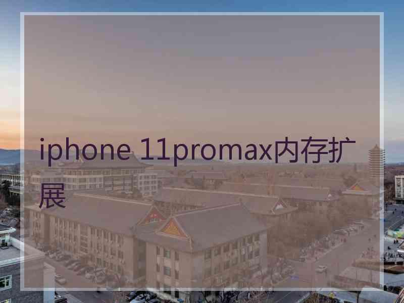 iphone 11promax内存扩展