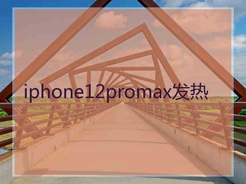 iphone12promax发热