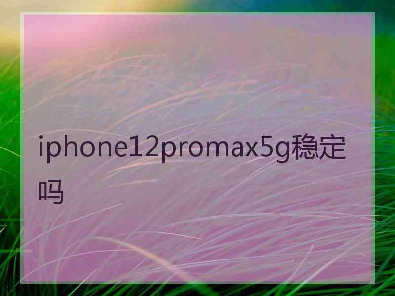 iphone12promax5g稳定吗