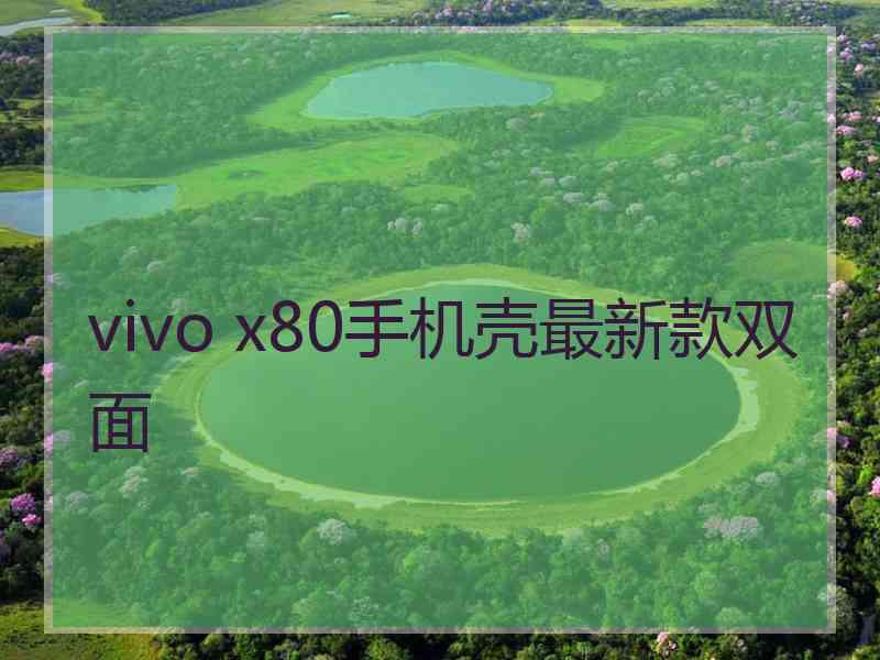 vivo x80手机壳最新款双面