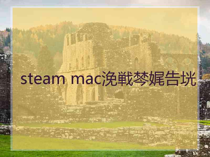 steam mac浼戦棽娓告垙