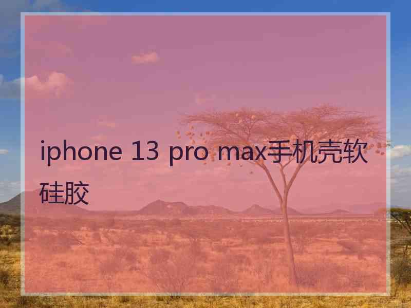 iphone 13 pro max手机壳软硅胶