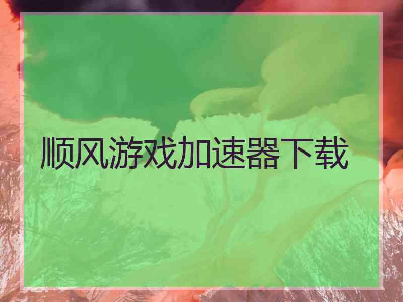 顺风游戏加速器下载