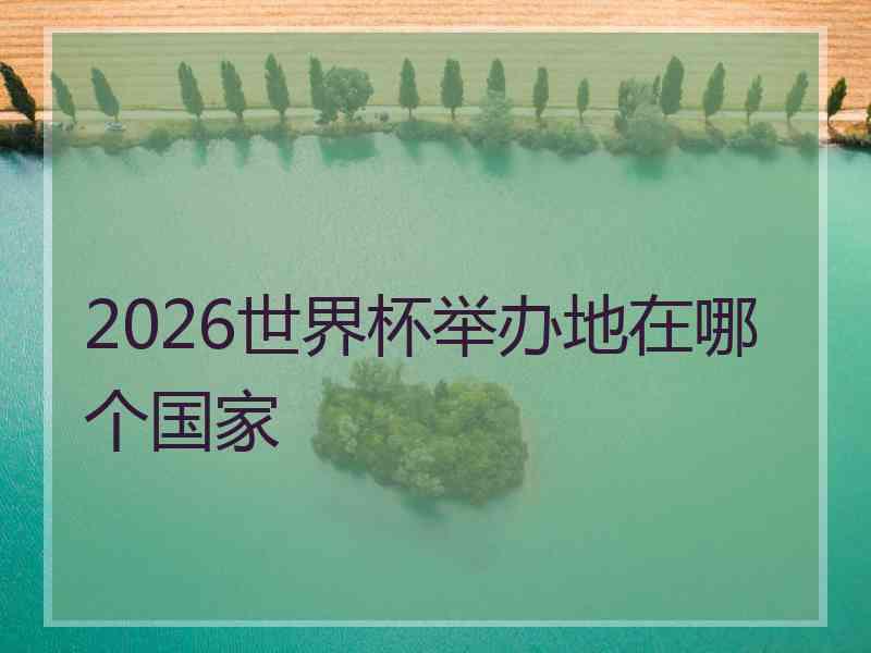 2026世界杯举办地在哪个国家