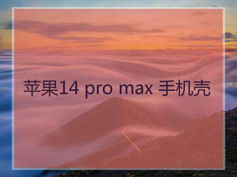 苹果14 pro max 手机壳