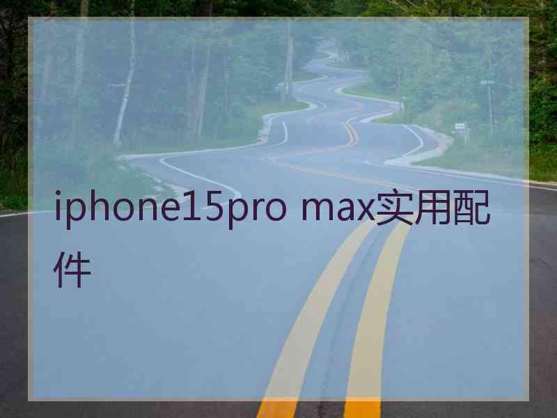 iphone15pro max实用配件