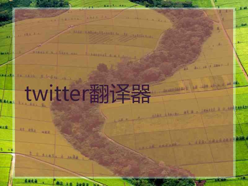 twitter翻译器