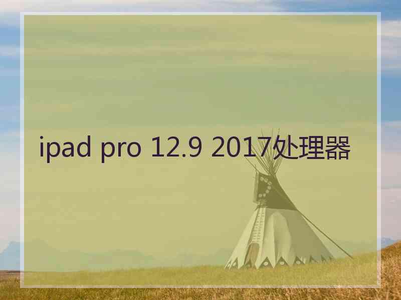 ipad pro 12.9 2017处理器