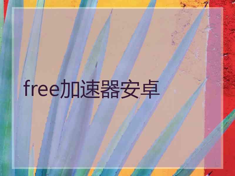 free加速器安卓